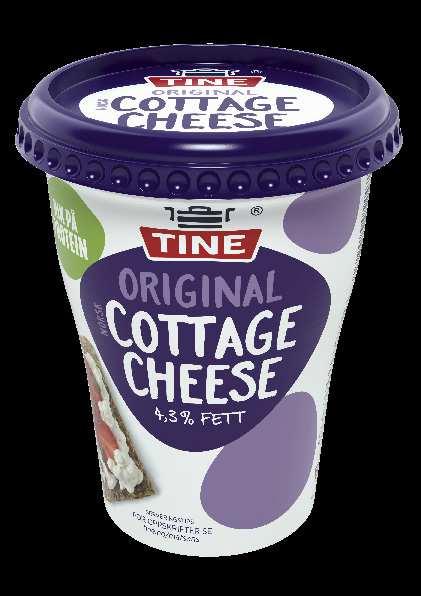 I tillegg lanserer vi nyheten TINE Mager Cottage Cheese & yoghurt.