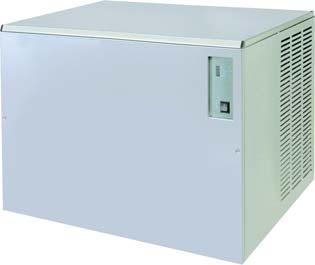 KV maskinene benytter en påfrysningsplate som gir kubiske isbiter. Kombinasjon med varierende størrelser på binge er mulig. Vann/lufttemperatur minimum +5 C/+10 C.