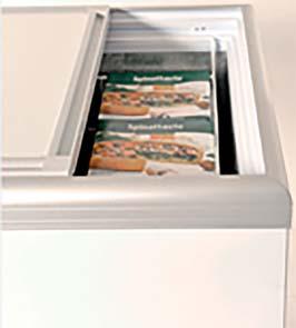 Kjølereoler og butikkdisker Tel. 66 98 77 77 Frysebokser med solid skyvelokk CAL CAL-serien med frysere er pålitelige lagringsfrysere.