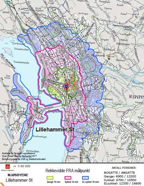 Effekter av sykkeltiltak: Topografi El sykkelen øker