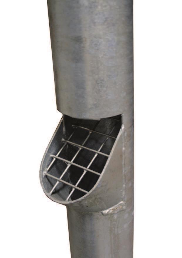 Galvaniserte nedløpsrør Vandalrør/taknedløp i stål. Lengde 2000 mm Dim 108X3,6 Nedløpsrørene kan produseres kunde!