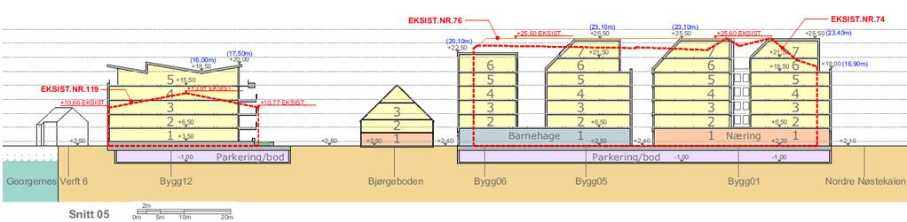 Holbergsalmenningen 22,5m Byggehøydre