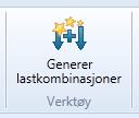 Versjon 1.0 ISY Design Ved å generere lastkombinasjoner får du laget alle kombinasjoner av de aktuelle lasttilfellene som er angitt i 6.4.3.2 og 6.5.3 i resp. nasjonalt tillegg til EN 1990.