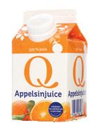 Drikke Rå Epler pressede 0,25 liter Q Appelsinjuice Q Appelsinjuice 0,5 liter EPD-nr: 4707287 0
