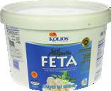 Ferskost Gresk feta terning i lake 5,2 kilo Gresk feta Kolios 2 kilo