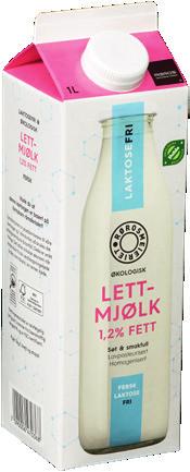 Melk Lettmjølk 1,2 % økologisk Lettmjølk 0,7 % økologisk 0