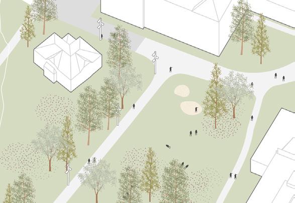 Nye byparker I tilhørende arealregnskap for grønt vises det til at ny bebyggelse i park utløser behov for