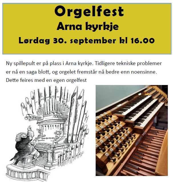 Arne kirke rehabilitering orgel 30.september ble det rehabiliterte orglet i Arna feiret med en konsert.