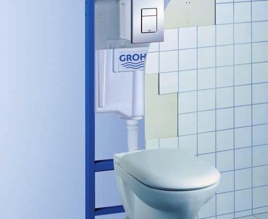 GRoHe Rapid sl fleksibel, Rask og sikker Quickfix sørger for fleksibel installasjon, kortere installasjonstider og en ukomplisert gjennomføring uansett hva de sanitære plantegningene tilsier. Whisper.