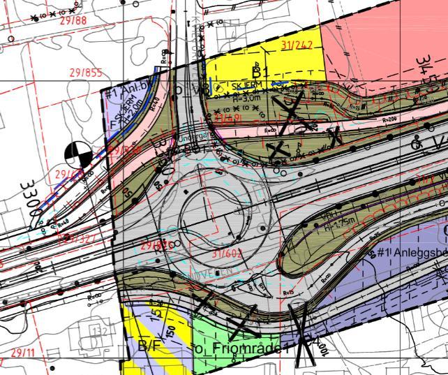 Side 9 av 13 Figur 4 - Utsnitt med planlagt rundkjøring fra reguleringsplan E39 Kviltorp - Legrovik fra Statens vegvesen 4.
