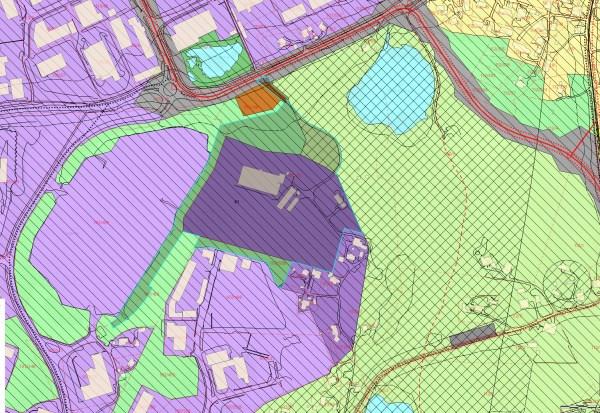 Planforslaget har fire næringsfelt BKB1-4 med kombinert formål industri og lager.