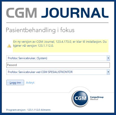 Takstoppdatering 01.07.2018 Takstfiler publiseres i år via en ny versjon av CGM Journal (123.5). Det betyr at du kjører CGM Upgrader på ditt kontor og oppdaterte takster legges inn automatisk.