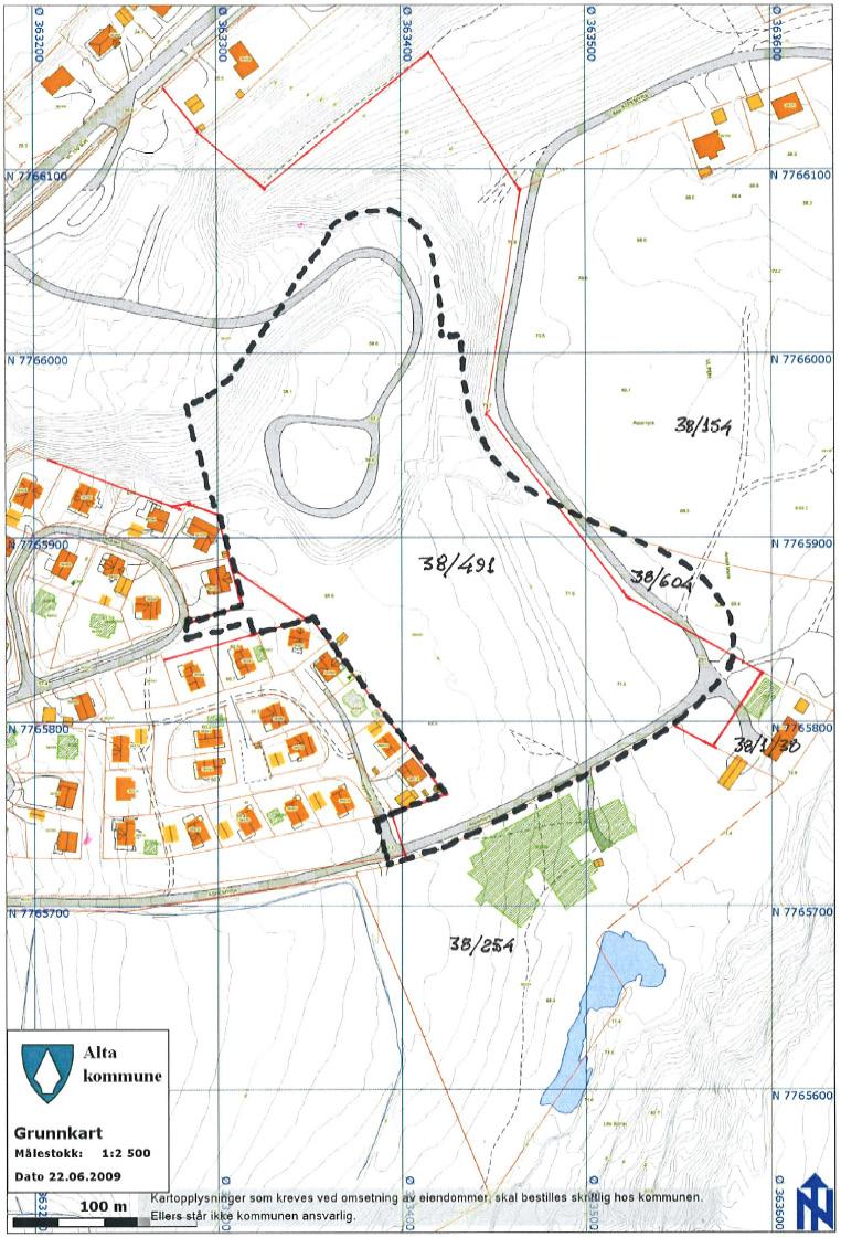 2.3 Planstatus Felt B1 er i byplanen for Alta avsatt til boligformål, mens felt B2 ligger innenfor et område som er avsatt til LNF-område friluft, annet trafikkområde og grendelekeplass.