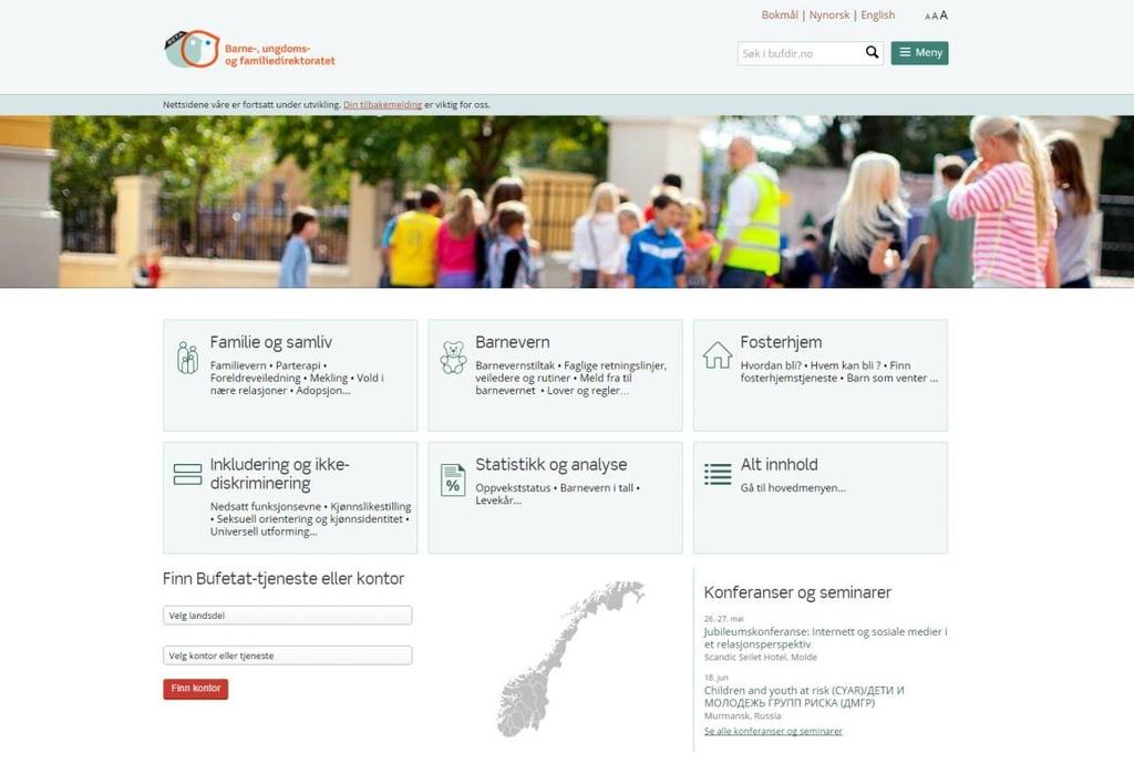 Direktoratets hjemmesider 15 BUFDIR / 11:10:59 Oslo