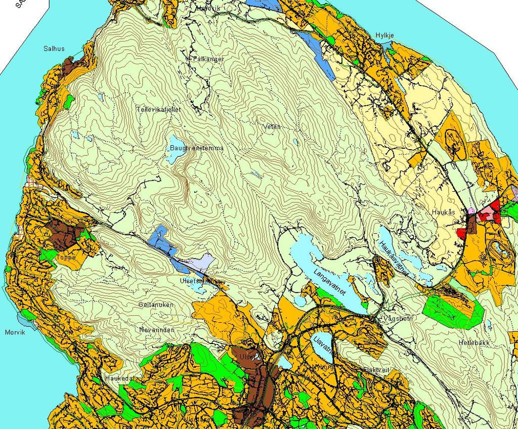 Forankring Kommuneplanen 2000-2011 «Bystyret ber byrådet legge frem sak om å innlemme følgende områder i forvaltningsplanen for byfjellene med konsekvenser for revisjon av kommuneplanens arealdel: