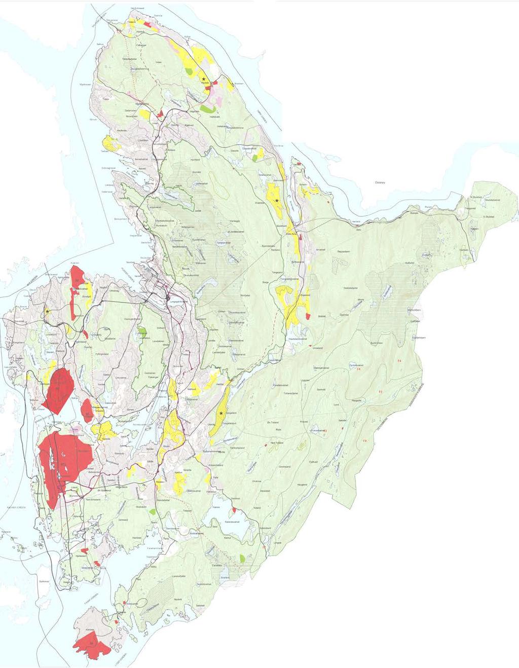 planhierarki for planlegging i byfjellene Kommuneplanens