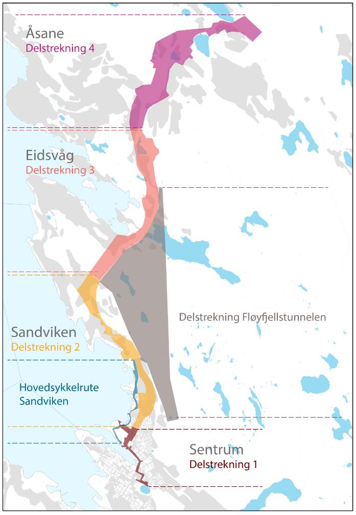 tilstøtende offentlige og private reguleringsplaner og andre tilgrensende infrastruktur- og byggeprosjekter.