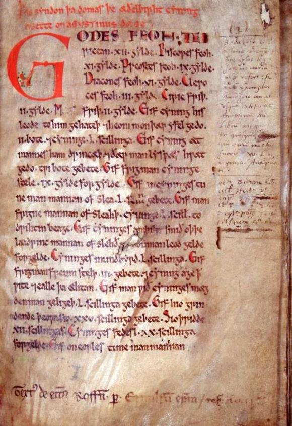 Kong Æthelberths lov Kong Æthelberht av Kent (552 616) Første dokumenterte henvisning til tommer i England Gif man þeoh þurhstingð, stice ghwilve vi scillingas. Gife ofer ynce, scilling.