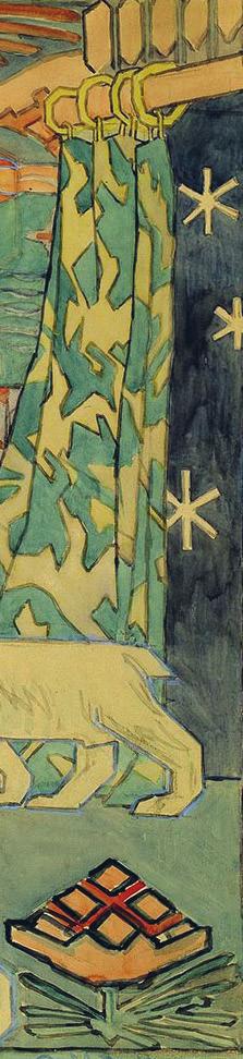 blågrønt og messinggult. Friere, 1892.