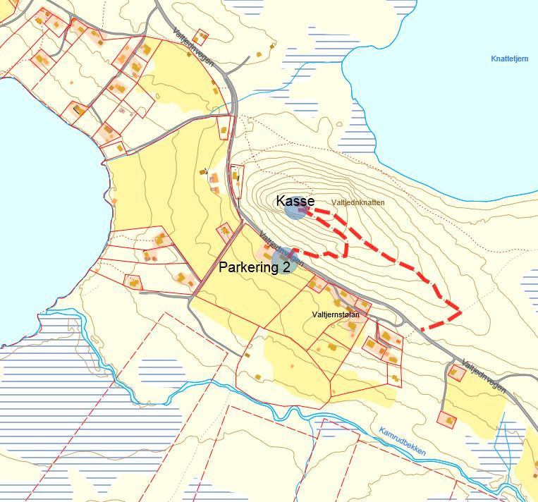 Hvis du ønsker å sykle et stykke, kan du parkere ved Gomobu eller Brennabu, og sykle 5 km inn til Valtjednstølen. Starttavle står ved parkering 2.