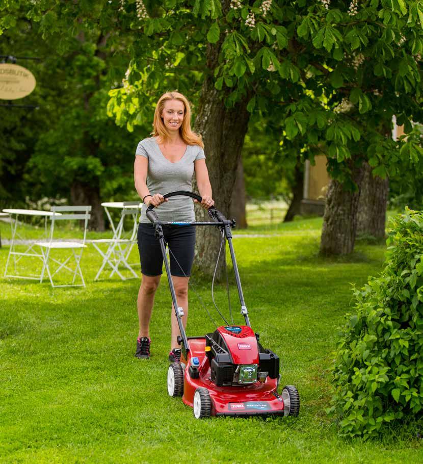 RECYCLER GÅGRESSKLIPPERE 46-48 CM RECYCLE SYSTEMET Alle gressklippere fra Toro er utstyrt med det