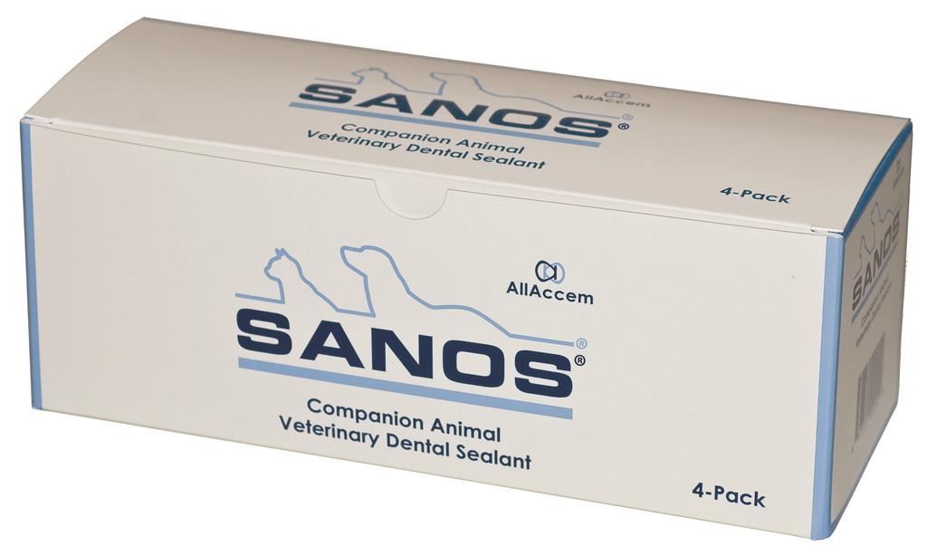 Sanos Veterinary Dental Sealant Fungerer som en flytende bandasje
