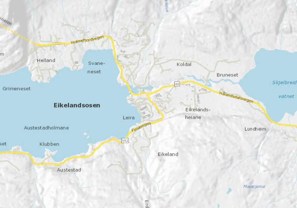 1 Innledning Sweco Norge AS er engasjert av FanAgro AS for å beregne og vurdere støy fra veitrafikk i forbindelse med opprettelse av nye boliger på Tollaneset ved Eikelandsosen i Fusa kommune.