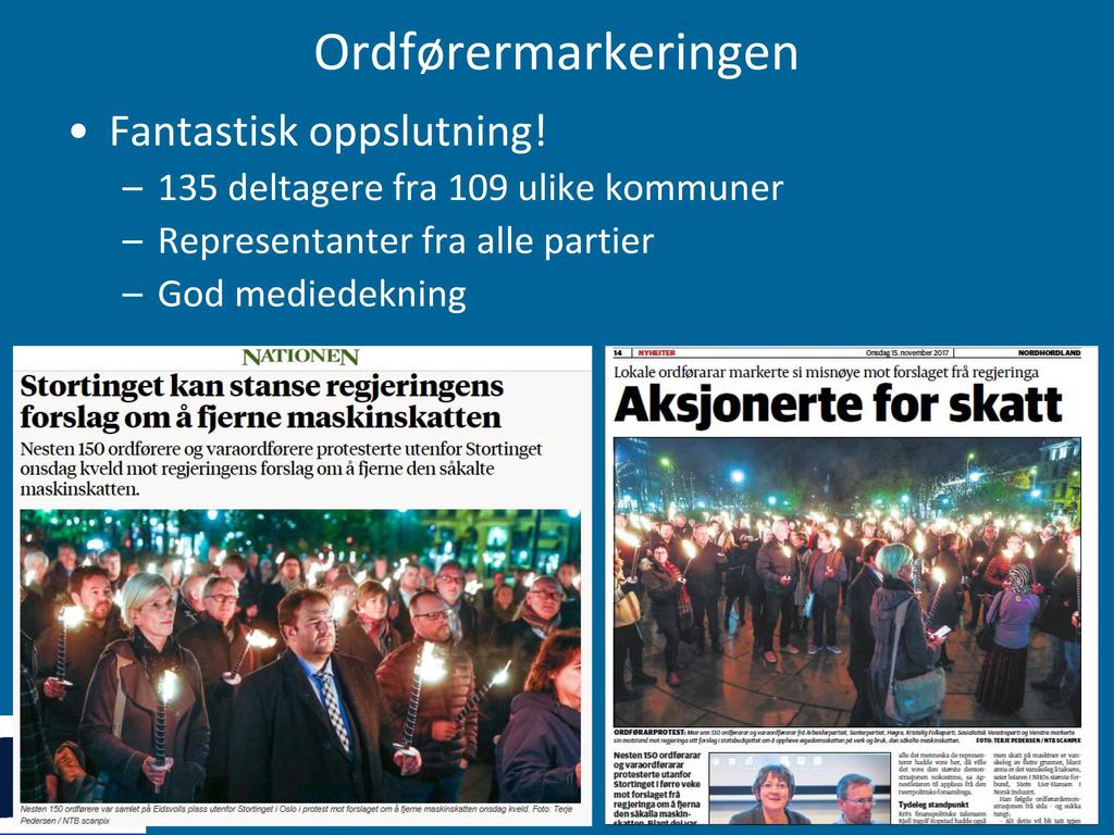 Ordførermarkeringen Fantastisk oppslutning!