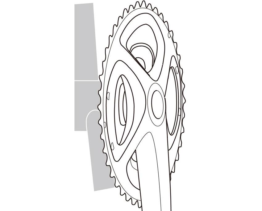 Smør venstre og høyre adaptere og bruk Shimano-originalverktøy til å installere høyrehåndsadapter på kranklager, innerdeksel og venstrehåndsadapter på kranklageret.