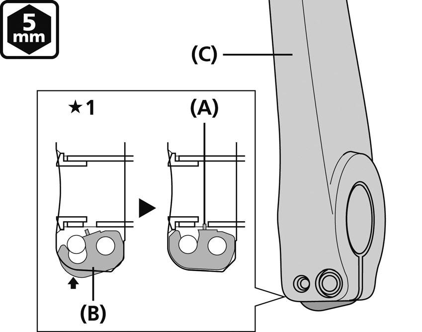 INSTALLASJON (FREMRE KRANKDREV) 4. Bruk Shimano-originalverktøy til å stramme endestykket. 5.