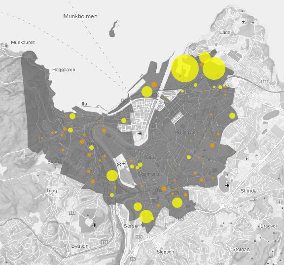 Vi har plass til befolkningsveksten fram mot 2030 her - i teorien Boligfeltbase og fortettingsanalyse: ca