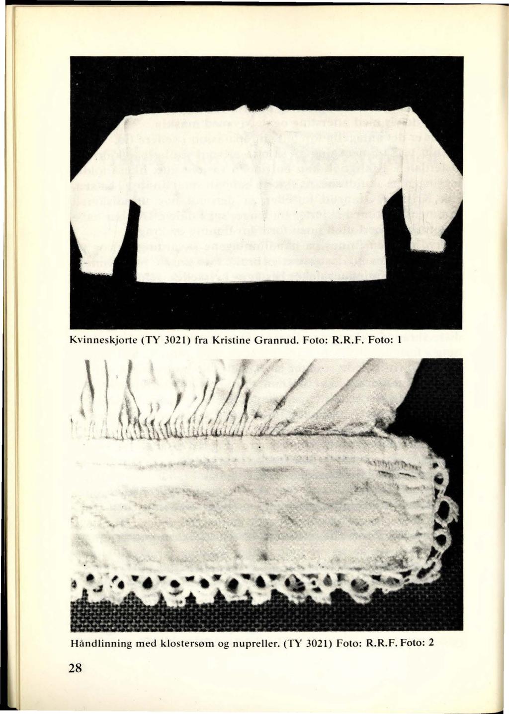 Kvinneskjorte (TY 3021) fra Kristine Granrud. Fo