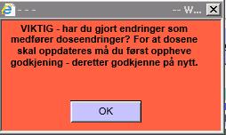 Dette er en bekreftelse på at kuren er bestilt og viser tabletter fra kuren og fra antiemetika-protokollenen