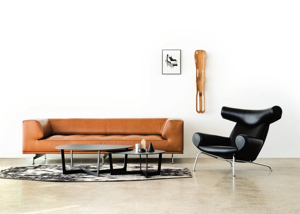 DELPHI sofa design Hannes Wettstein INSULA tables design Ernst