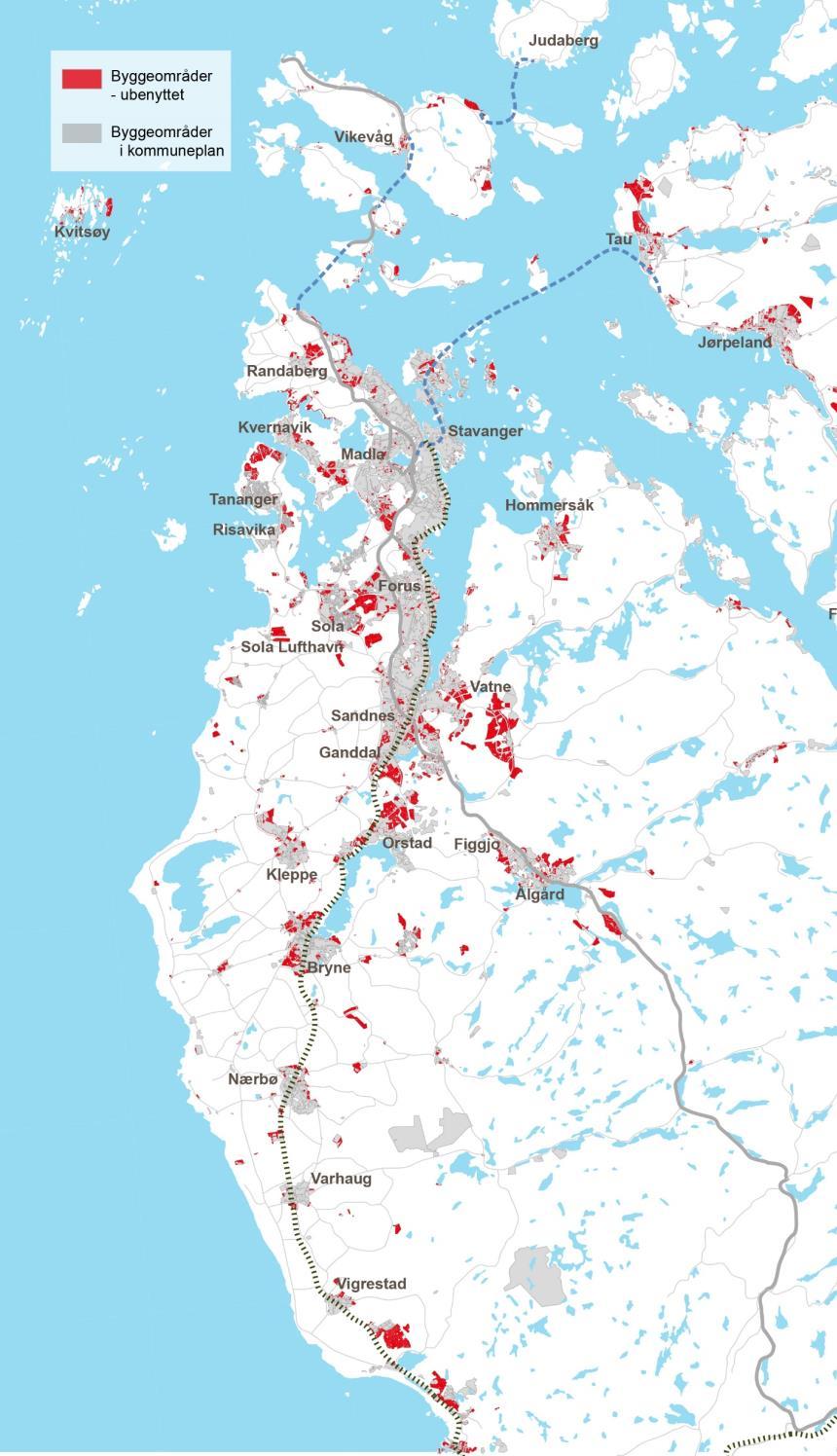 Utfordring: Veldig store arealreserver Kapasitet for ca 500.