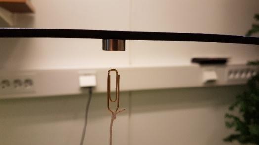Utstyr Hyssing Binders Sterke magneter Linjal i metall (om linjalen er laget av noe annet festes magnetene med