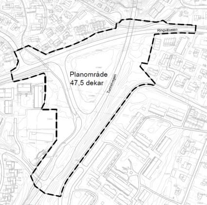 Side 3 Beliggenhet Bydel, avgrensning og størrelse Planområdet ligger på Lund, ca 1,2 km vest for Heimdal og ca 12 km fra Trondheim sentrum.