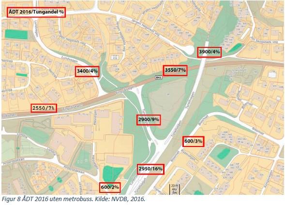 Gang- og sykkeltilbud, skoleveg og trafikksikkerhet Tilbudet til gående og syklende i området rundt Lund er vist i figuren under.