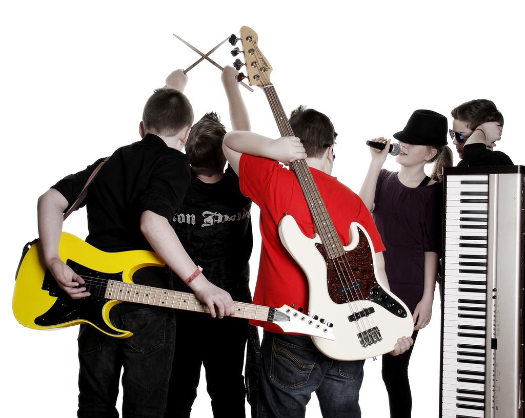 Band og gitar Band (fra 5.trinn og oppover) Kulturskolen har 3 band.