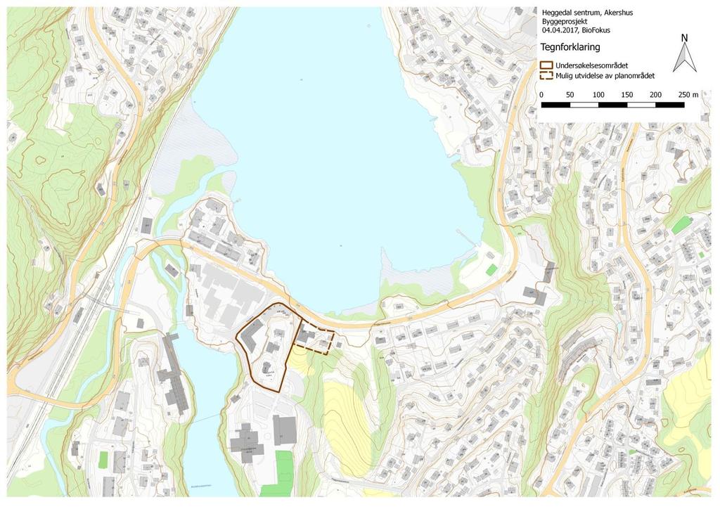 Bakgrunn Stiftelsen BioFokus har på oppdrag fra Jarmund/ Vigsnæs AS Arkitekter MNAL kartlagt naturverdier i et område i Heggedal sentrum (Figur 1).