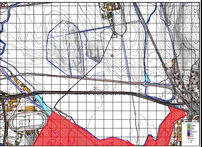 Tilknytning mot E18 Kostnader og forbruk av dyrket mark ved utvidelse til 4 felt ÅDT 2016 for fv 300 Semslinna 18 000-22 000 ÅDT