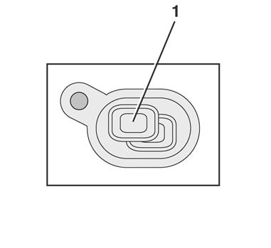 Drift Med indikatorvalgbryteren (1) kan du veksle mellom visning av motorturtallet og visning av driftstimene.