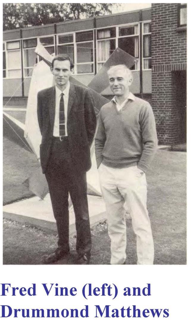 1963 Fred Vine og Drummond Matthews fra Cambridge