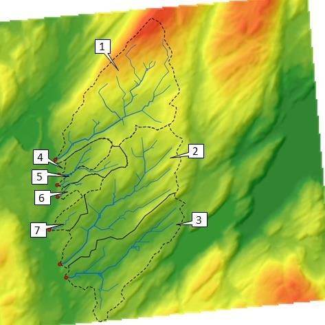 Terrengmodellen som har blitt brukt under analysen, har blitt laget basert på 1x1m FKB kartdata.