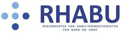 RHABU er en regional kompetansetjeneste i Helse Sør-Øst som skal bidra til å styrke kvaliteten på habiliteringstjenestene i regionen gjennom formidling av kunnskap og bygging av kompetanse.