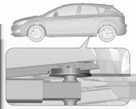 234 Pleie av bilen 5. Skru av hjulmutterne. 6. Skift hjulet. Reservehjul 3 234. 7. Skru på hjulmutterne. 8. Senk bilen og fjern jekken. 9. Sett hjulnøkkelen skikkelig på, og stram mutrene i kryss.