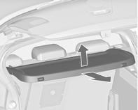 Hvis det høydejusterbare dekselet monteres i den midtre eller øvre stillingen, kan bagasjeromsdekselet