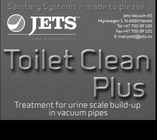 Det anbefales at man bruker Jets Descale Gel i begynnelsen, og at man deretter fortsetter med Jets Descale Gel og Jets Toilet Clean. Dette bidrar til at man unngår mineralavsetninger.