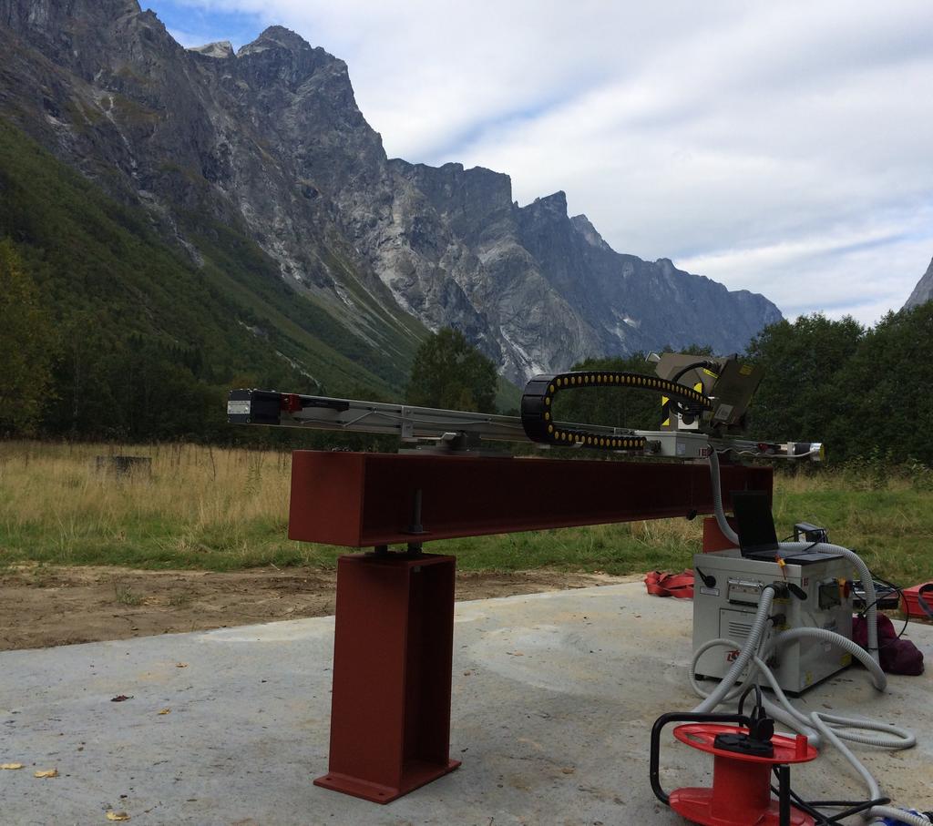 Bakkebaserte radarmålinger på Børa i Romsdalen og Stampa