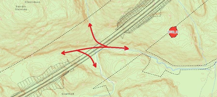 7. Svartholtbrua: I planforslag til omregulering foreslås brua korta ned fra 195 til 168 m. Største bakkeklaring under brua er redusert fra 18 til 16,7 m.